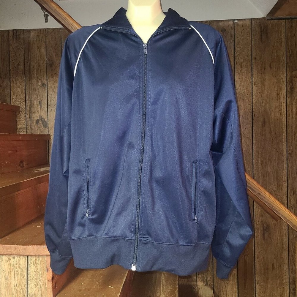 Vintage Solid Blue Starter Jacket Size L
